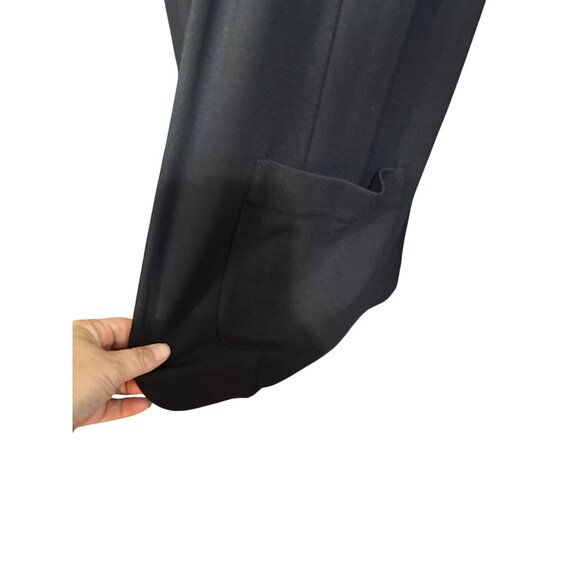 J. Jill Womens Ponte Open-Front Blazer Cardigan With Pockets Small Black - Picture 3 of 4